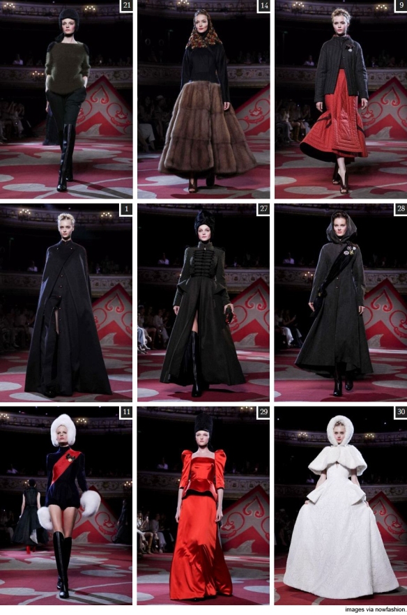 Ulyana Sergeenko couture Fall Winter 2012 runway show in Paris